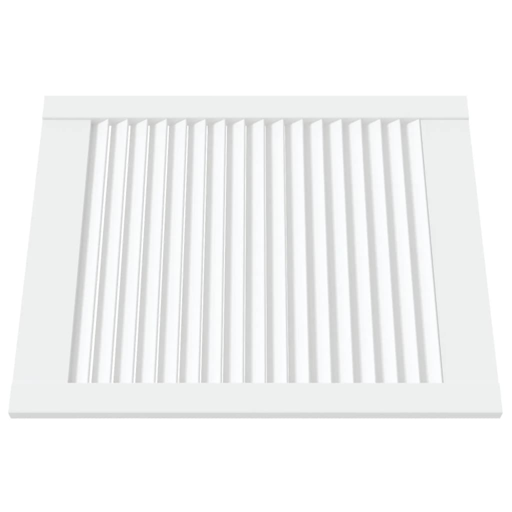 Portas de armário 2 pcs design de persiana pinho maciço branco