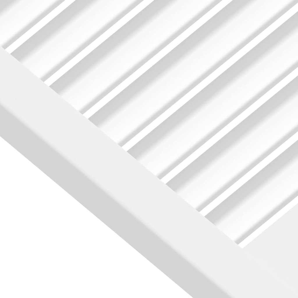 Portas de armário 2 pcs design de persiana pinho maciço branco