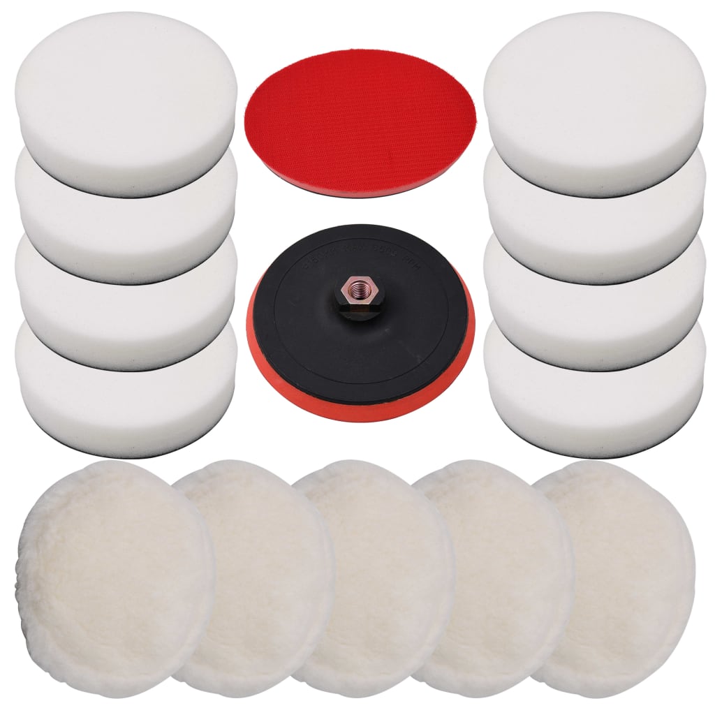 14 Pcs conjunto de discos de polir 180 mm