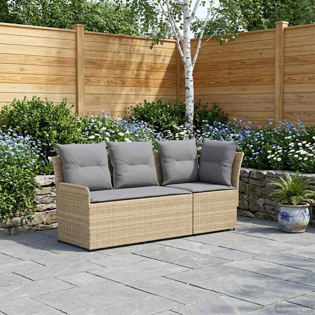 Sofá de braços para jardim com sofá de canto 2 peça