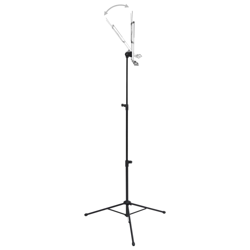 Suporte para livros de música/partituras preto aço