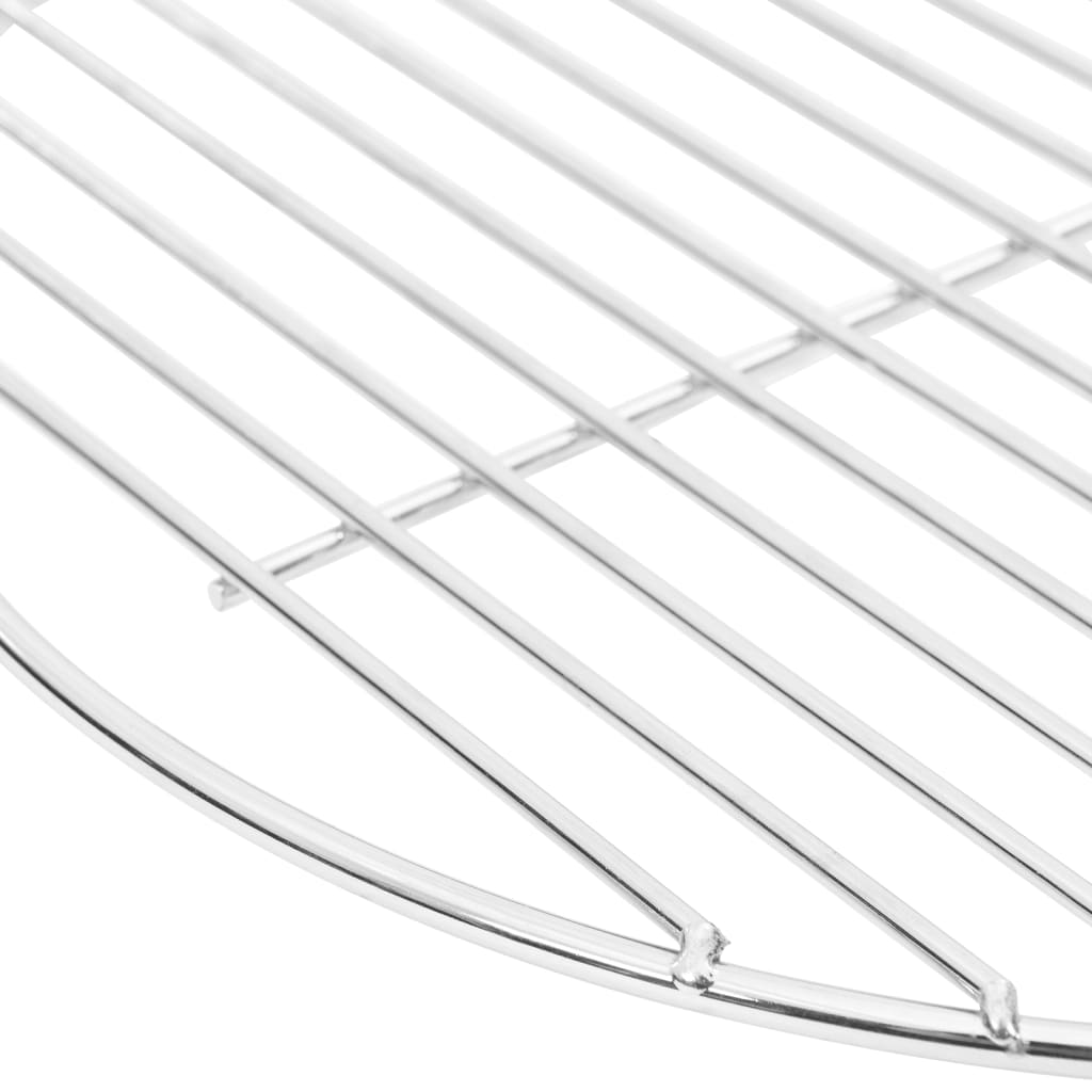 Grelha para churrasco redonda ø34,5 cm aço inoxidável 304