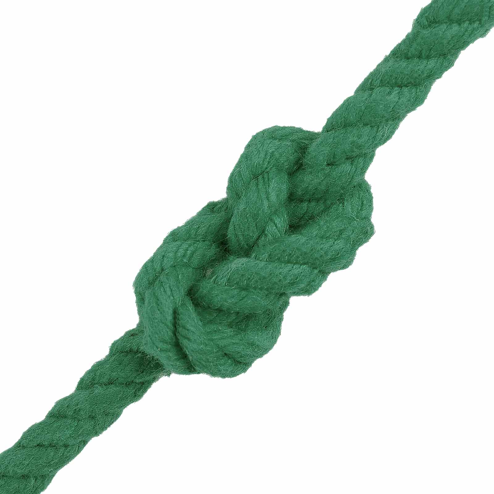 Cordão de algodão 4 mm 500 m verde 100% algodão