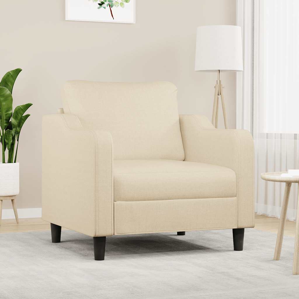 Poltrona 60 cm tecido cor creme