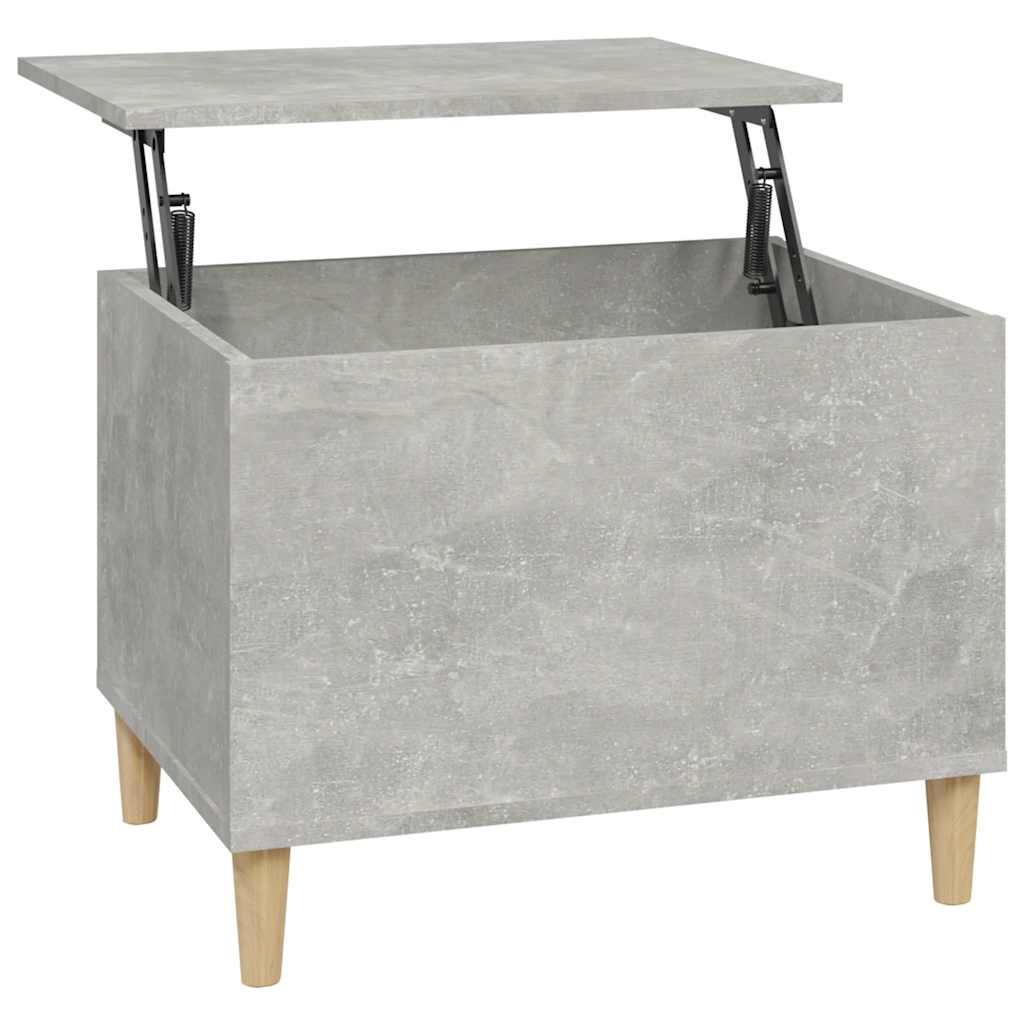 Mesa de centro 60x44,5x45 cm derivados madeira cinzento cimento