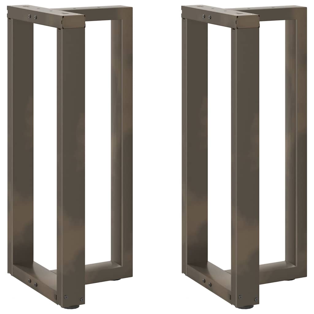 Pés de mesa de bar em forma de t, 2 peças, preto, 40x35x(90-91) cm, aço
