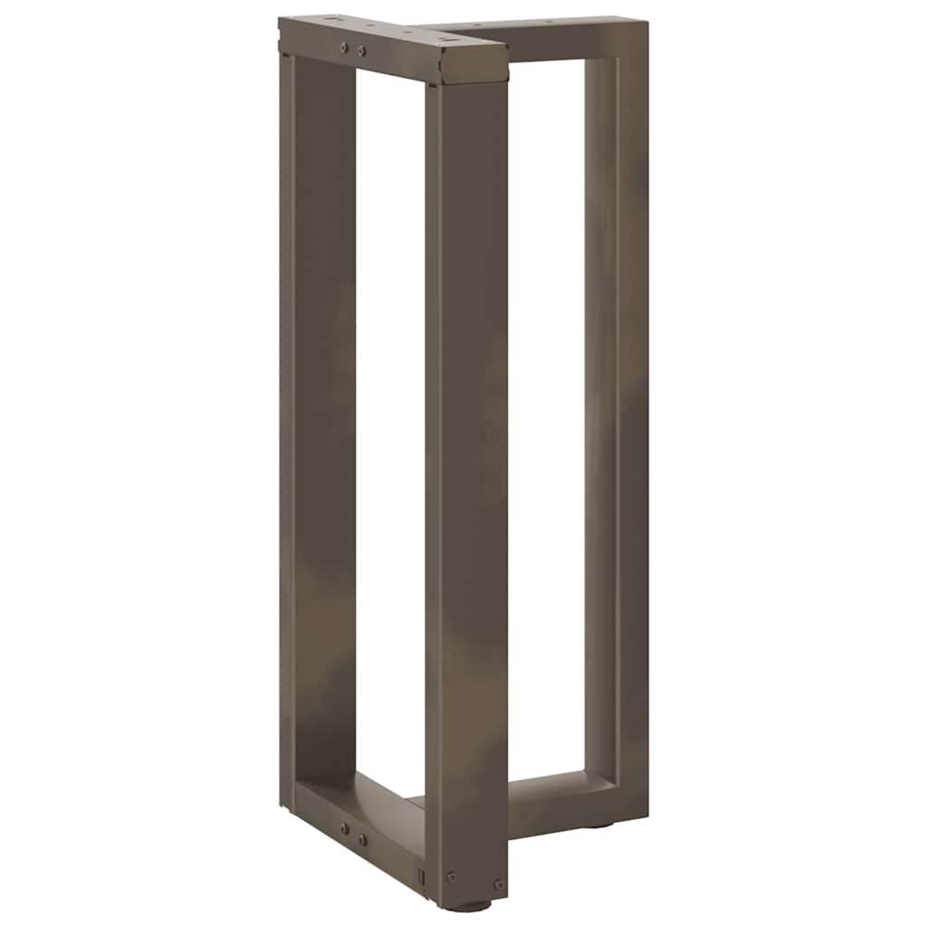 Pés de mesa de bar em forma de t, 2 peças, preto, 40x35x(90-91) cm, aço
