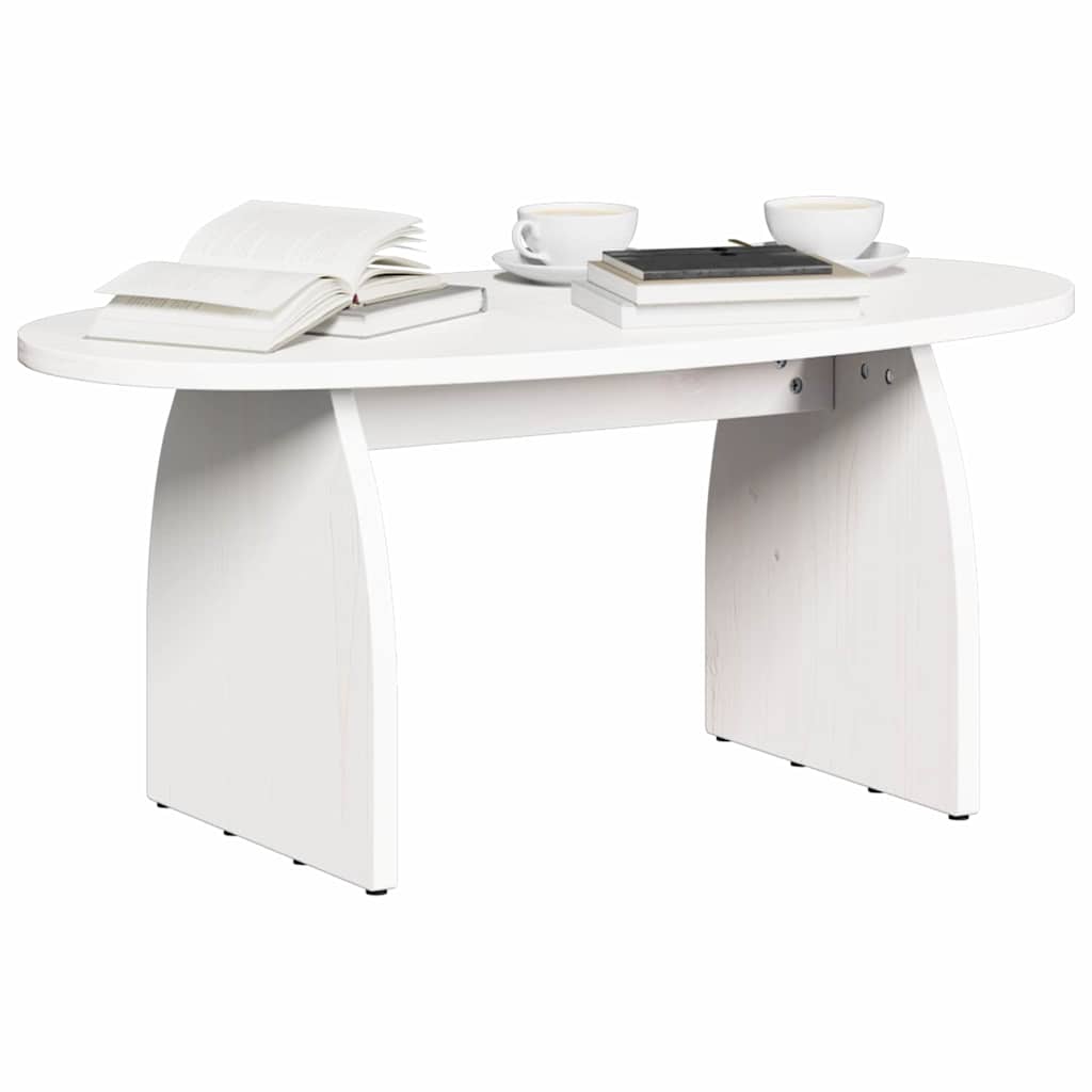 Mesa de centro branco 80 x 40 x 35 cm