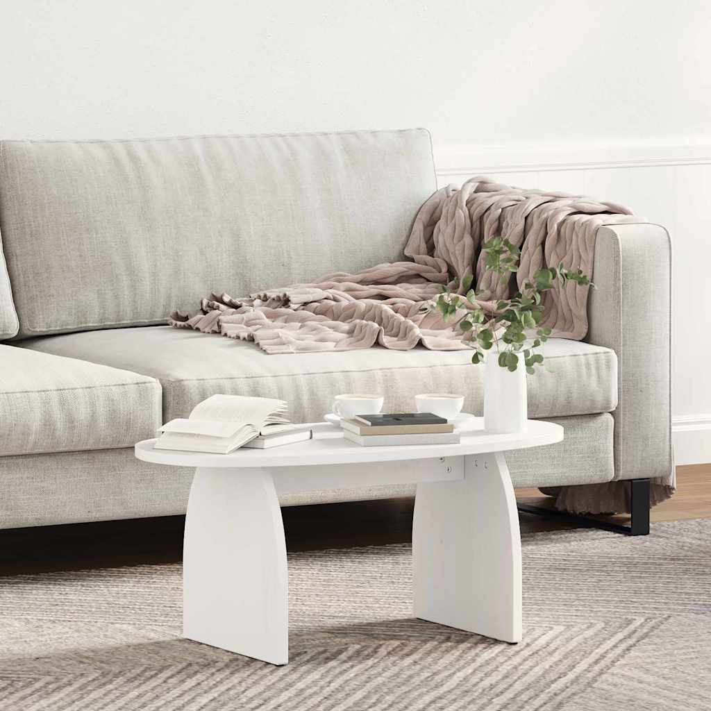 Mesa de centro branco 80 x 40 x 35 cm