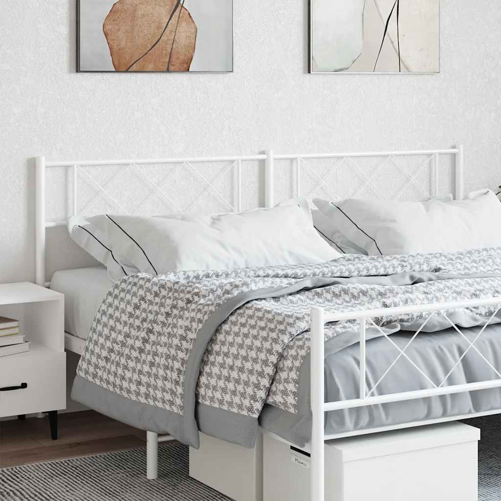 Cabeceira de substituição 180 cm metal branco