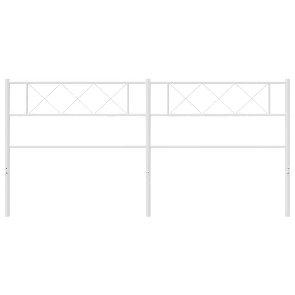 Cabeceira de substituição 180 cm metal branco