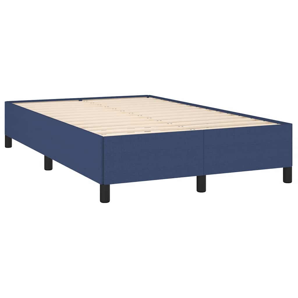 Estrutura de cama sem colchão 120x190 cm tecido azul