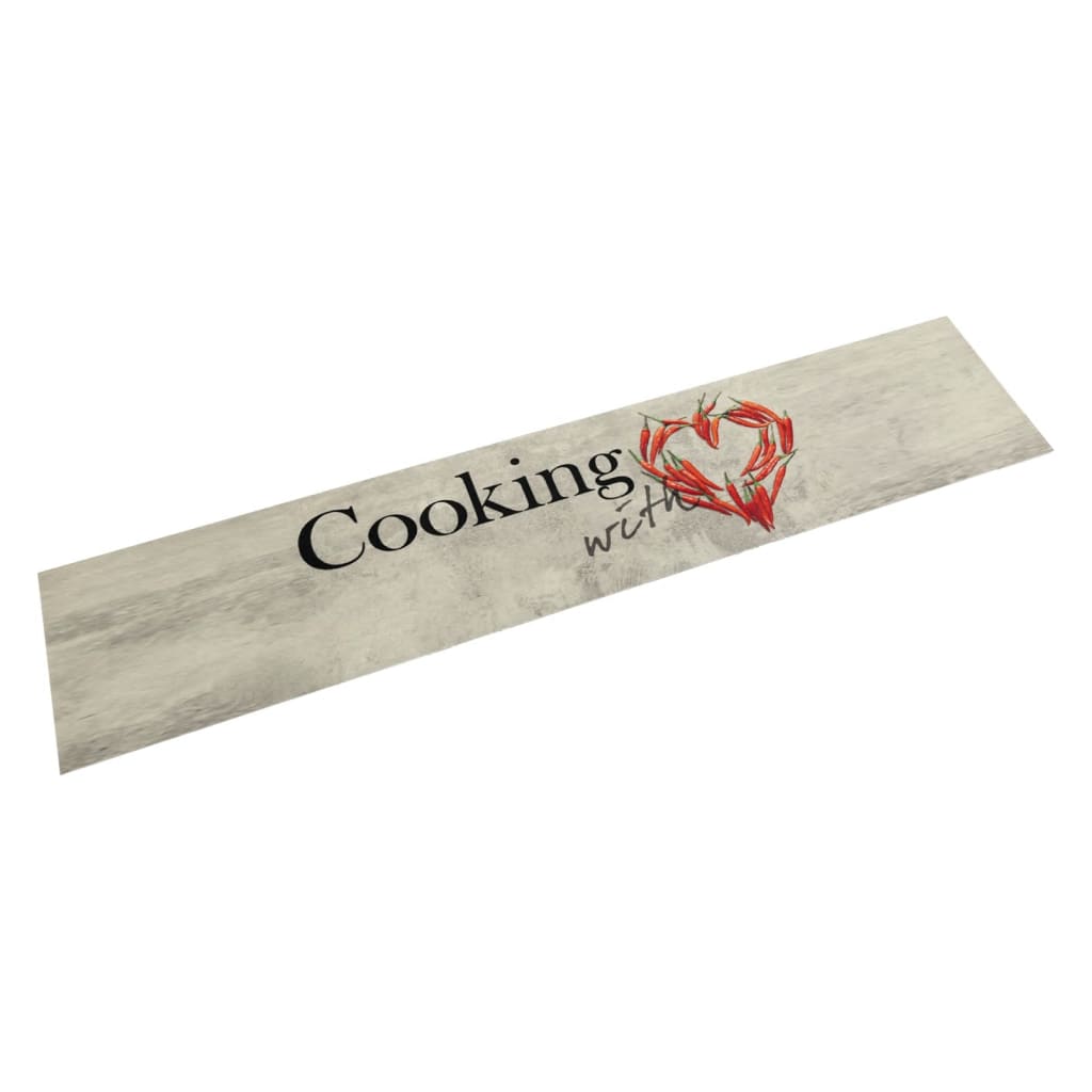 Tapete de cozinha lavável 60x300 cm veludo padrão peper cooking