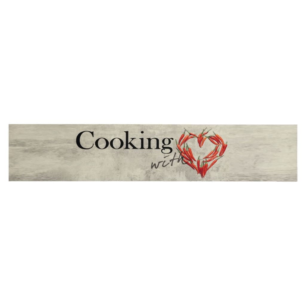 Tapete de cozinha lavável 60x300 cm veludo padrão peper cooking