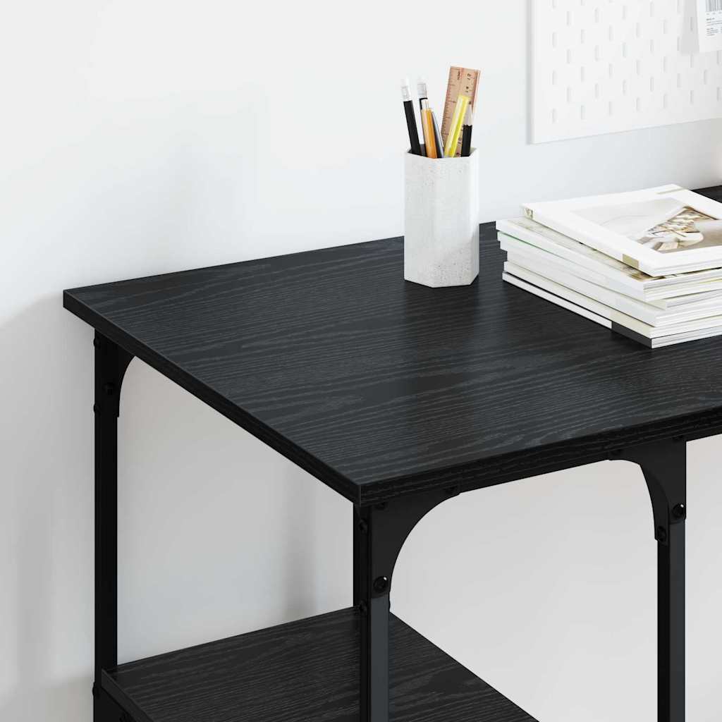 Mesa carvalho preto derivados de madeira 140 x 50 x 75 cm