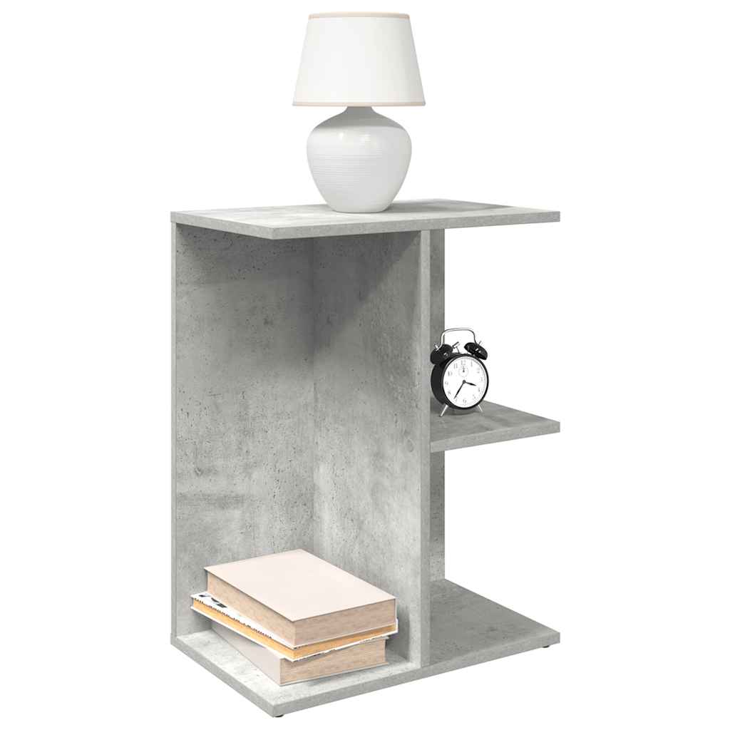Mesas cabeceira 2 pcs 46,5x29x61cm deriv. madeira cinza cimento