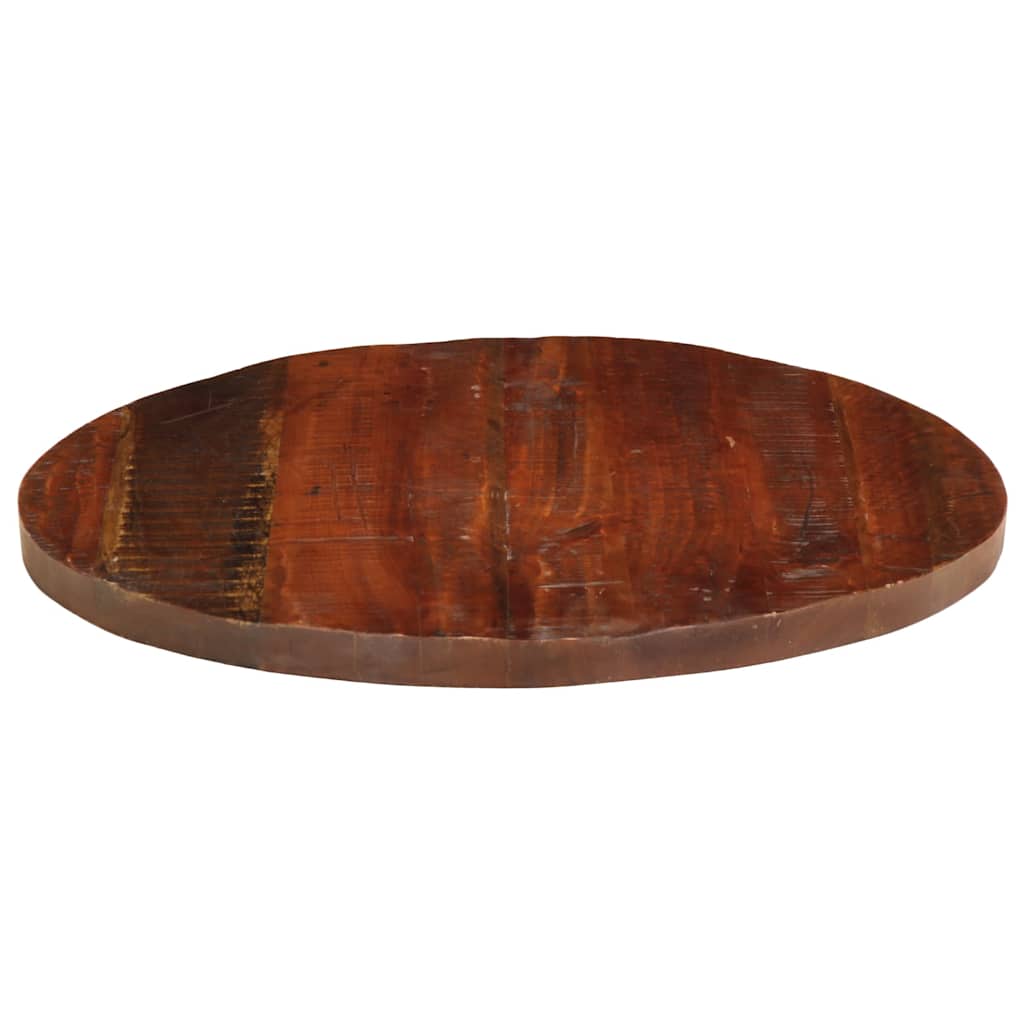 Tampo de mesa redondo ø70x2,5cm madeira recuperada maciça