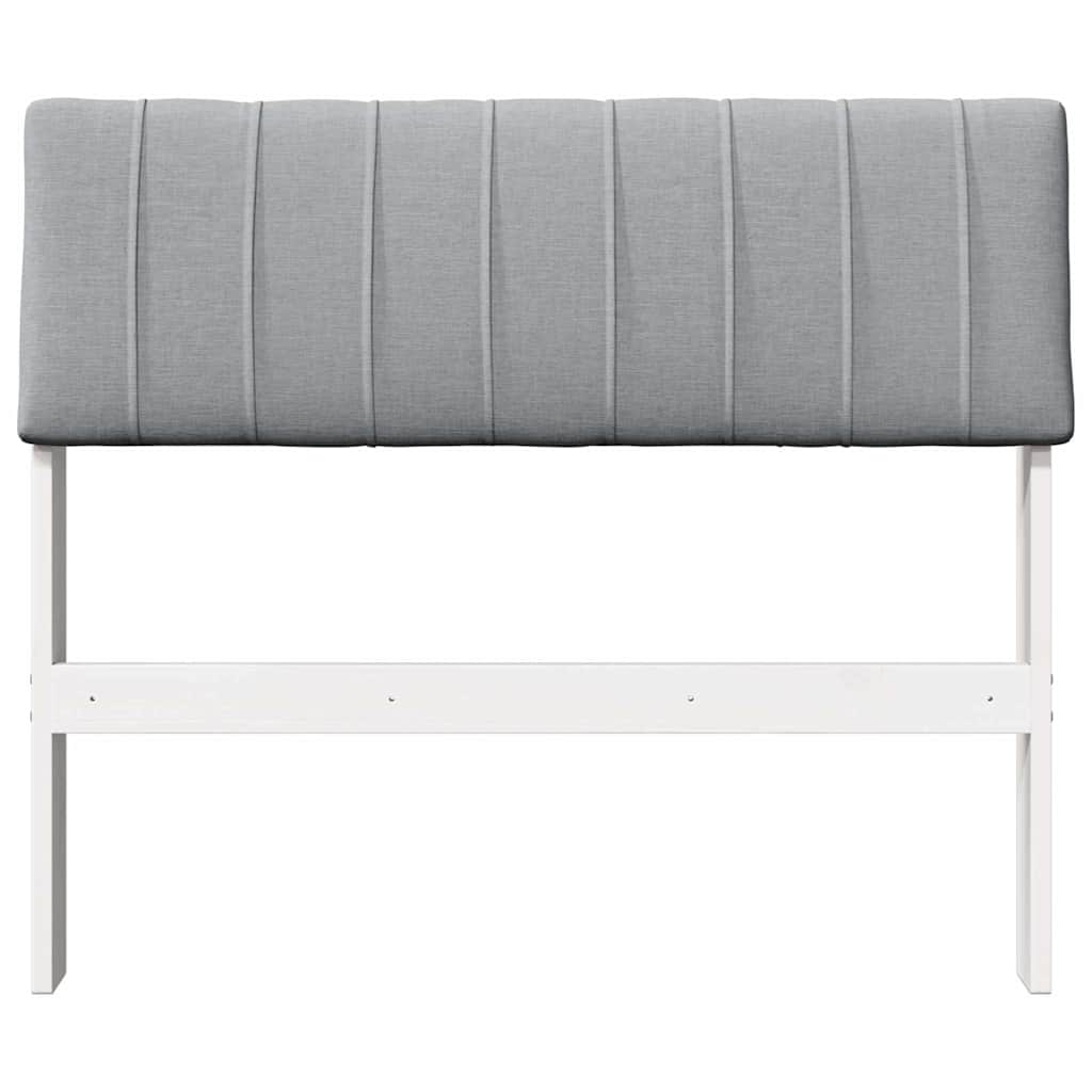 Cabeceira estofada cinzento-claro 90 cm