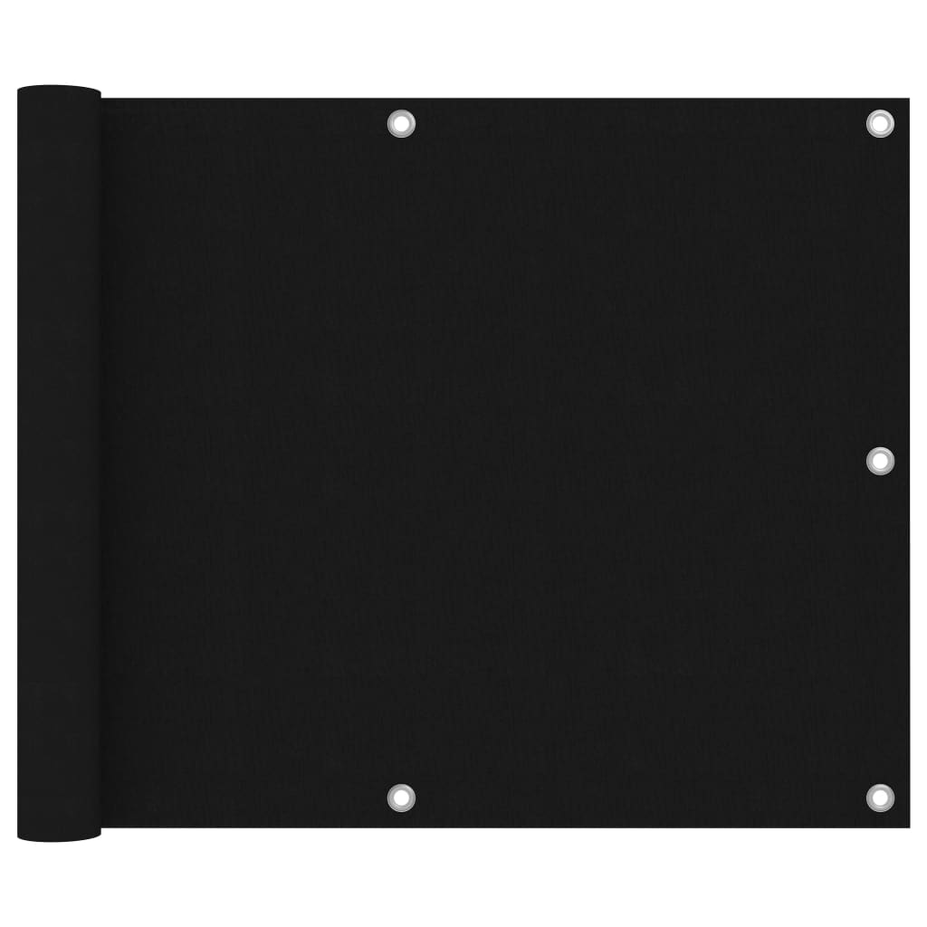 Tela de varanda 75x400 cm tecido oxford preto