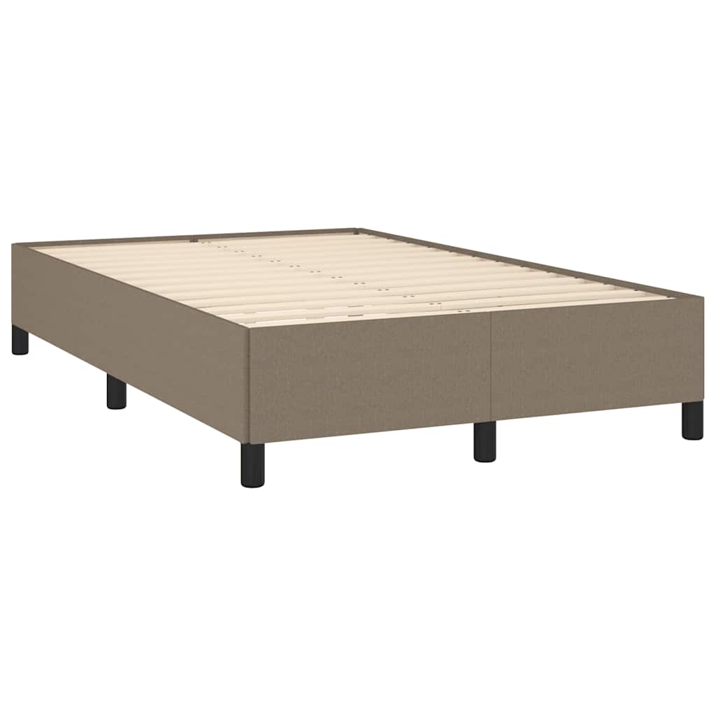 Estrutura de cama sem colchão 120x190cm tecido cinzento