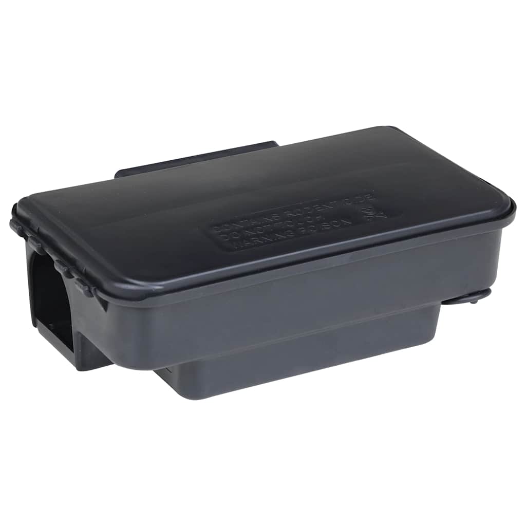 Armadilhas para ratos 12 pcs preto 22x12,5x7,5 cm
