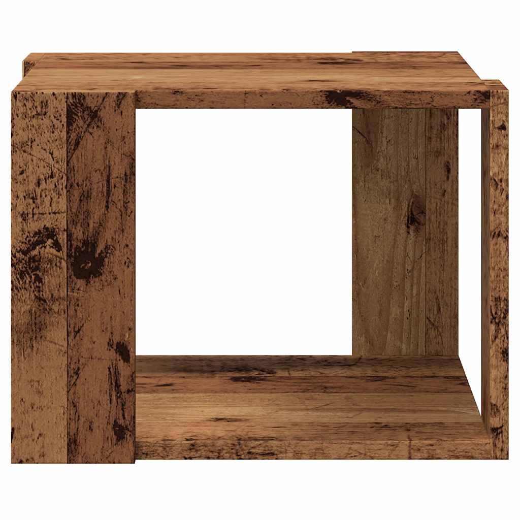 Mesa de centro madeira antiga 40x40x30 cm madeira trabalhada