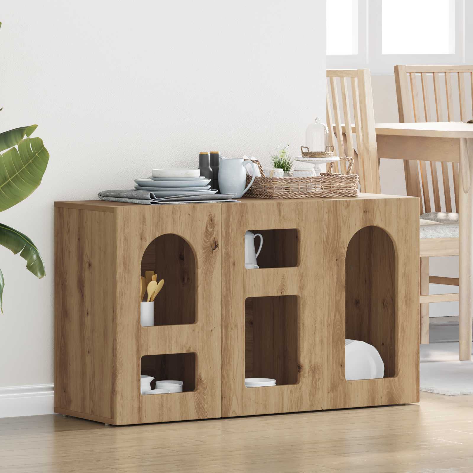 Buffet elst carvalho artesanal 100 x 35 x 59 cm