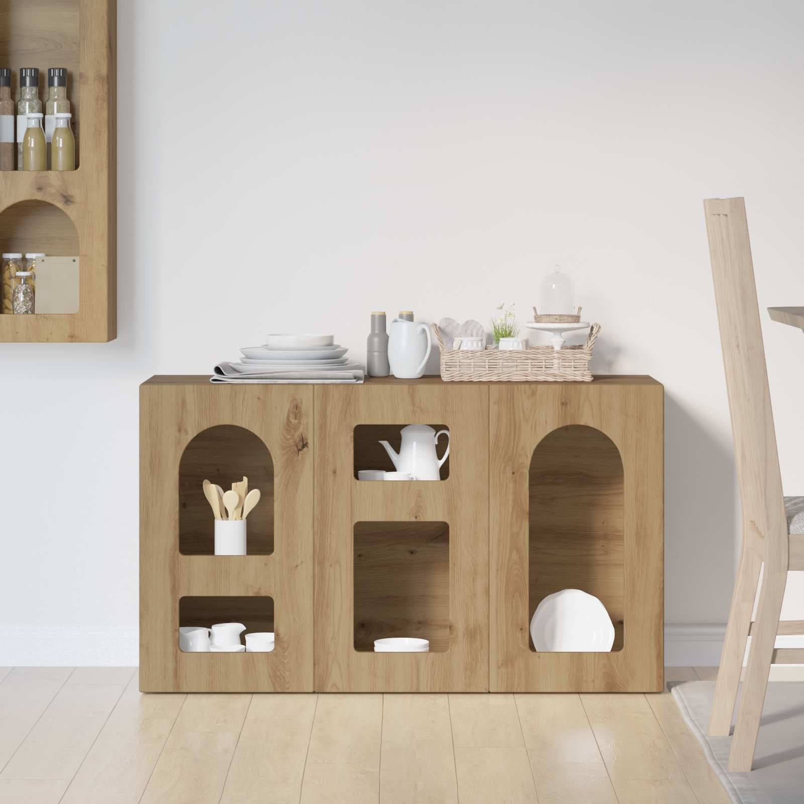 Buffet elst carvalho artesanal 100 x 35 x 59 cm