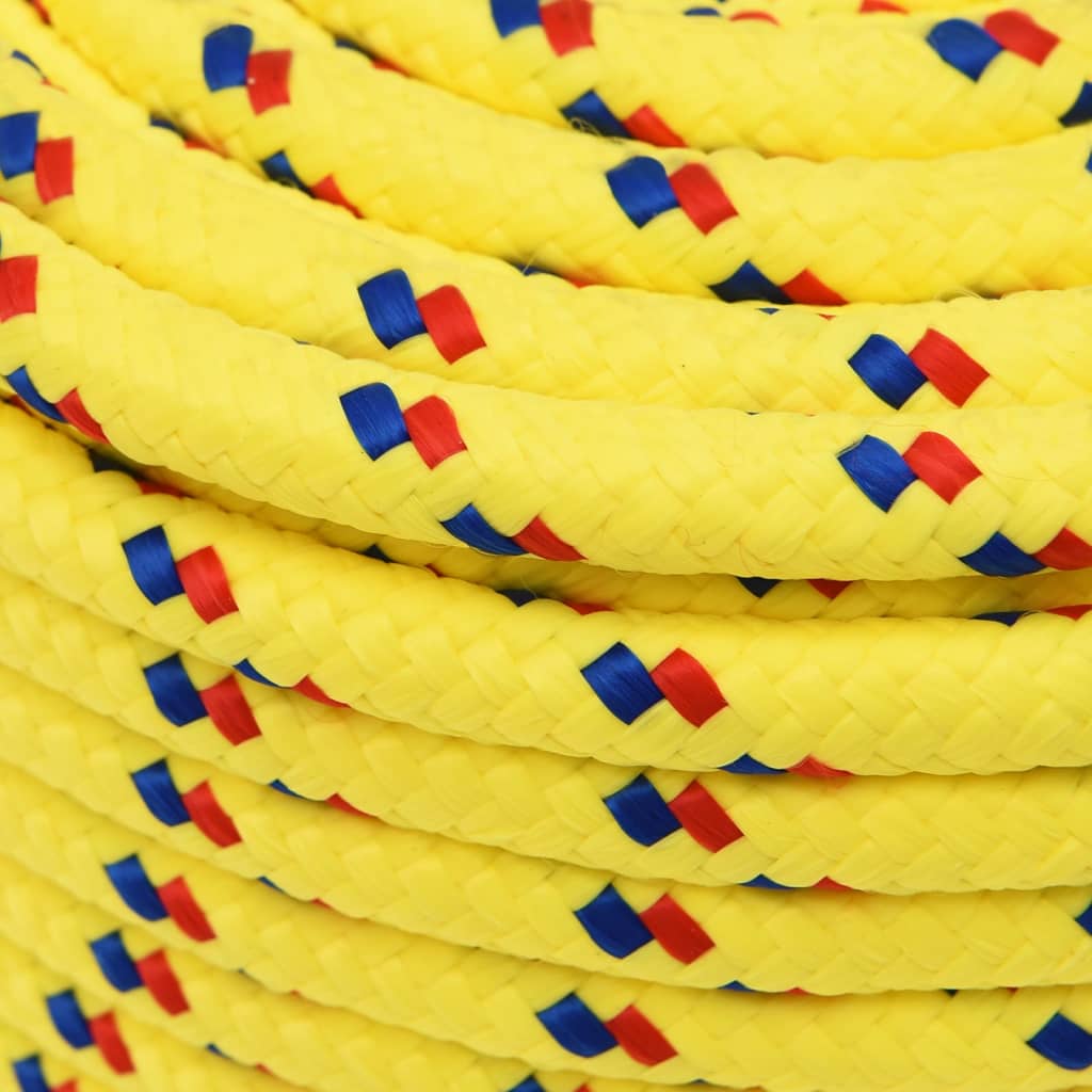 Corda de barco 12 mm 25 m polipropileno amarelo