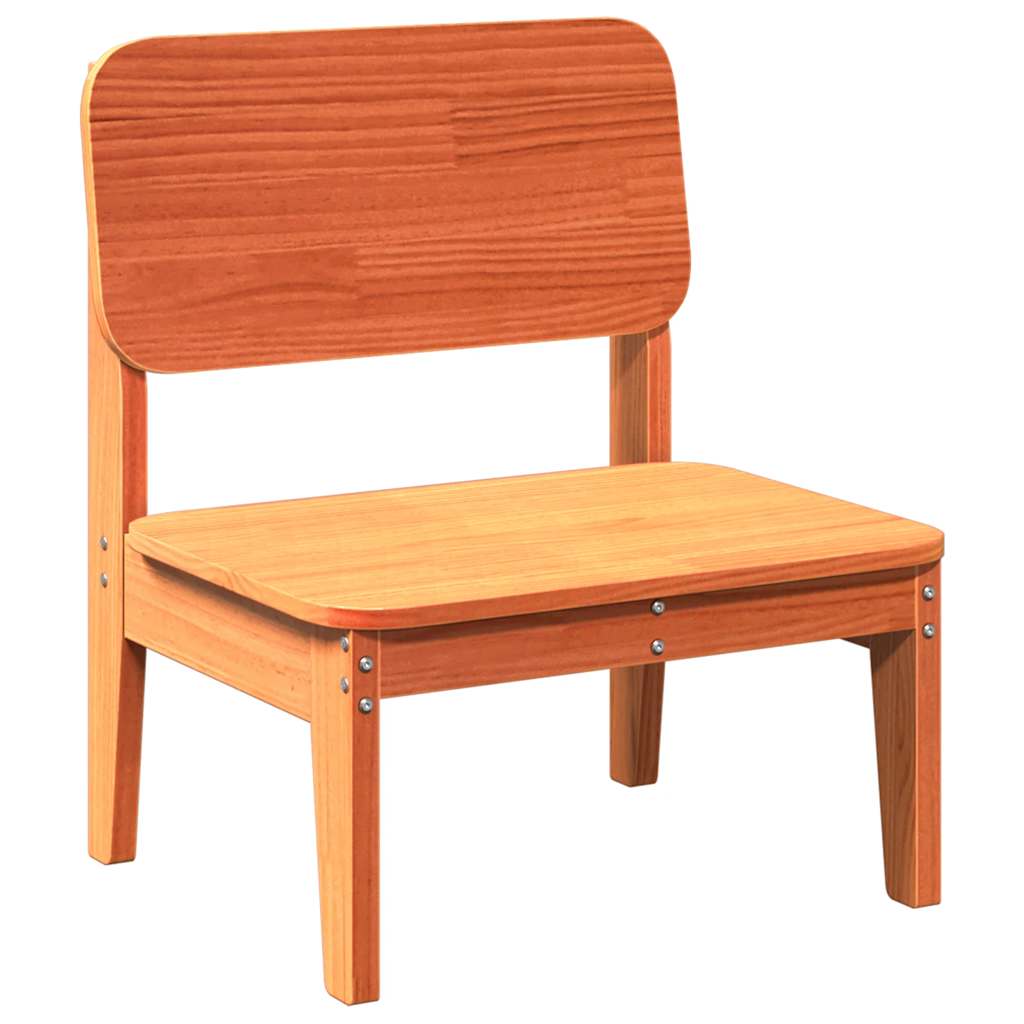 Cadeiras de jardim 2 pcs 60x52,5x72cm pinho maciço castanho-mel