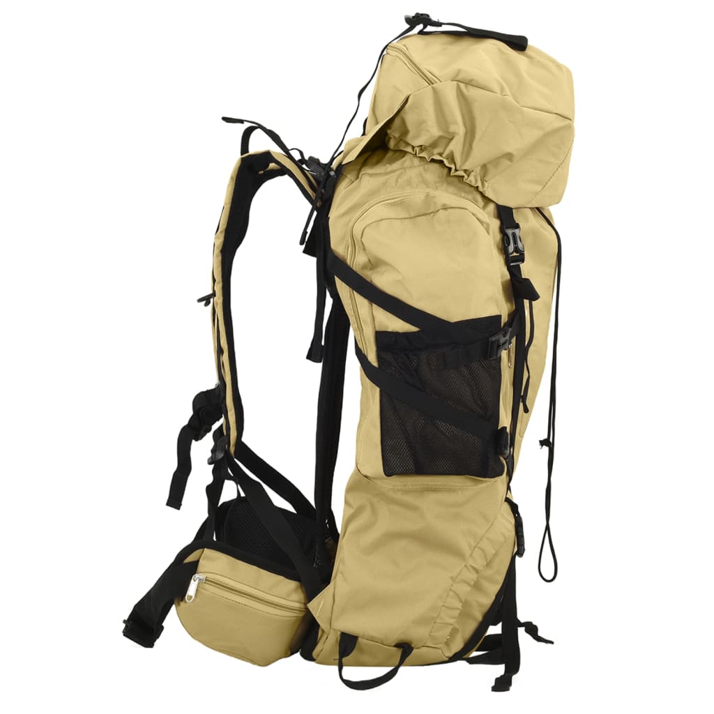 Mochila para caminhadas 60 l tecido oxford caqui