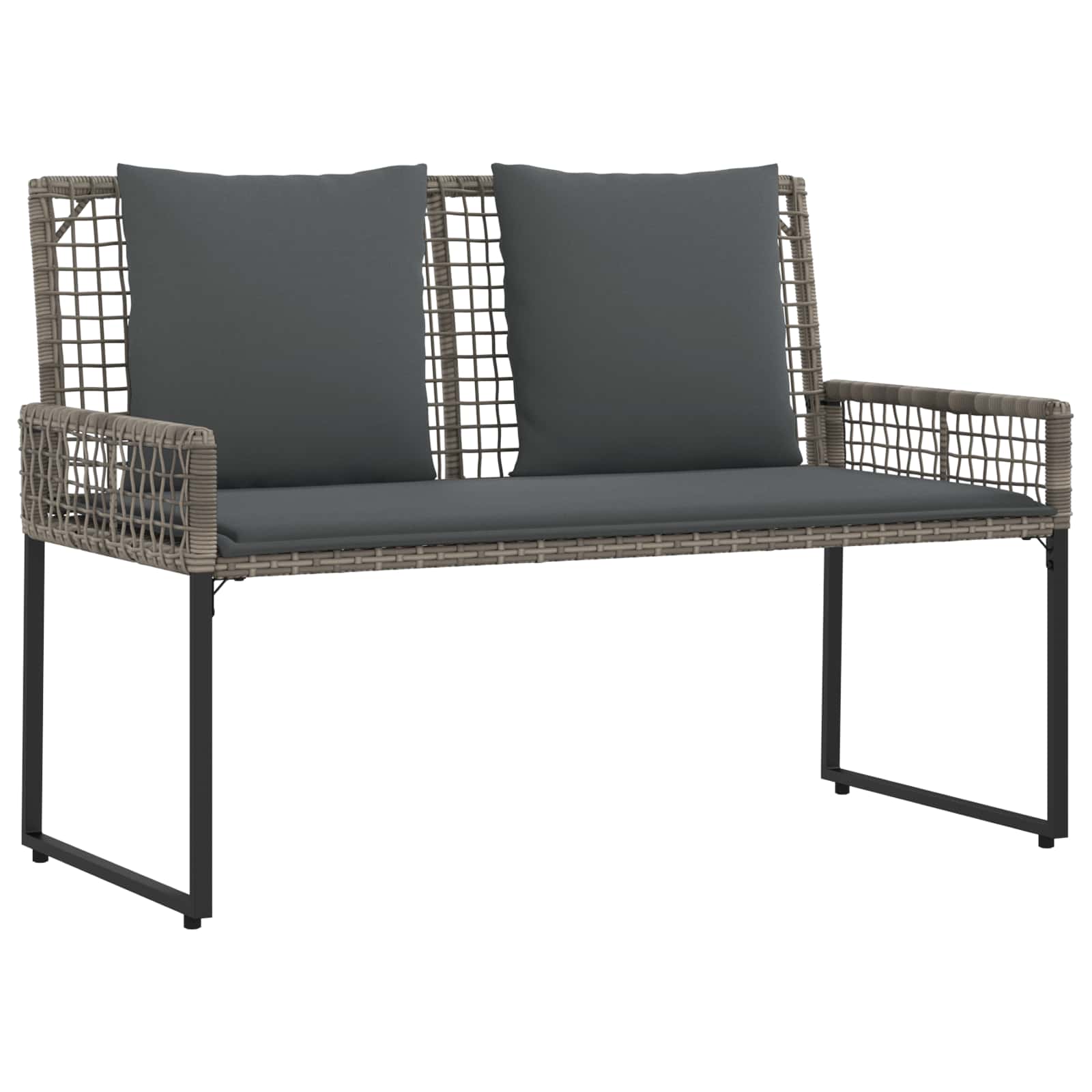 Conjunto de móveis para exterior com almofada aço