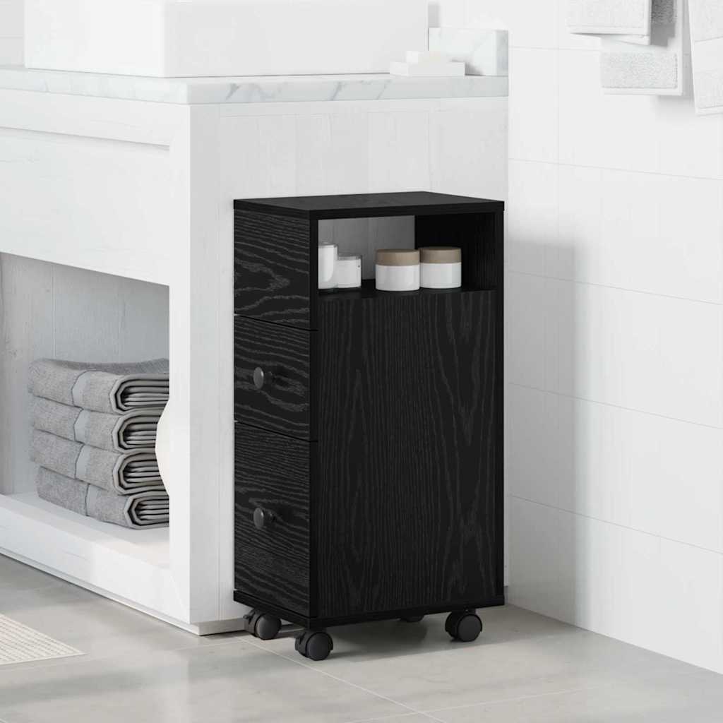 Conjunto de móveis para banheiro 33 x 23 x 65 cm carvalho preto
