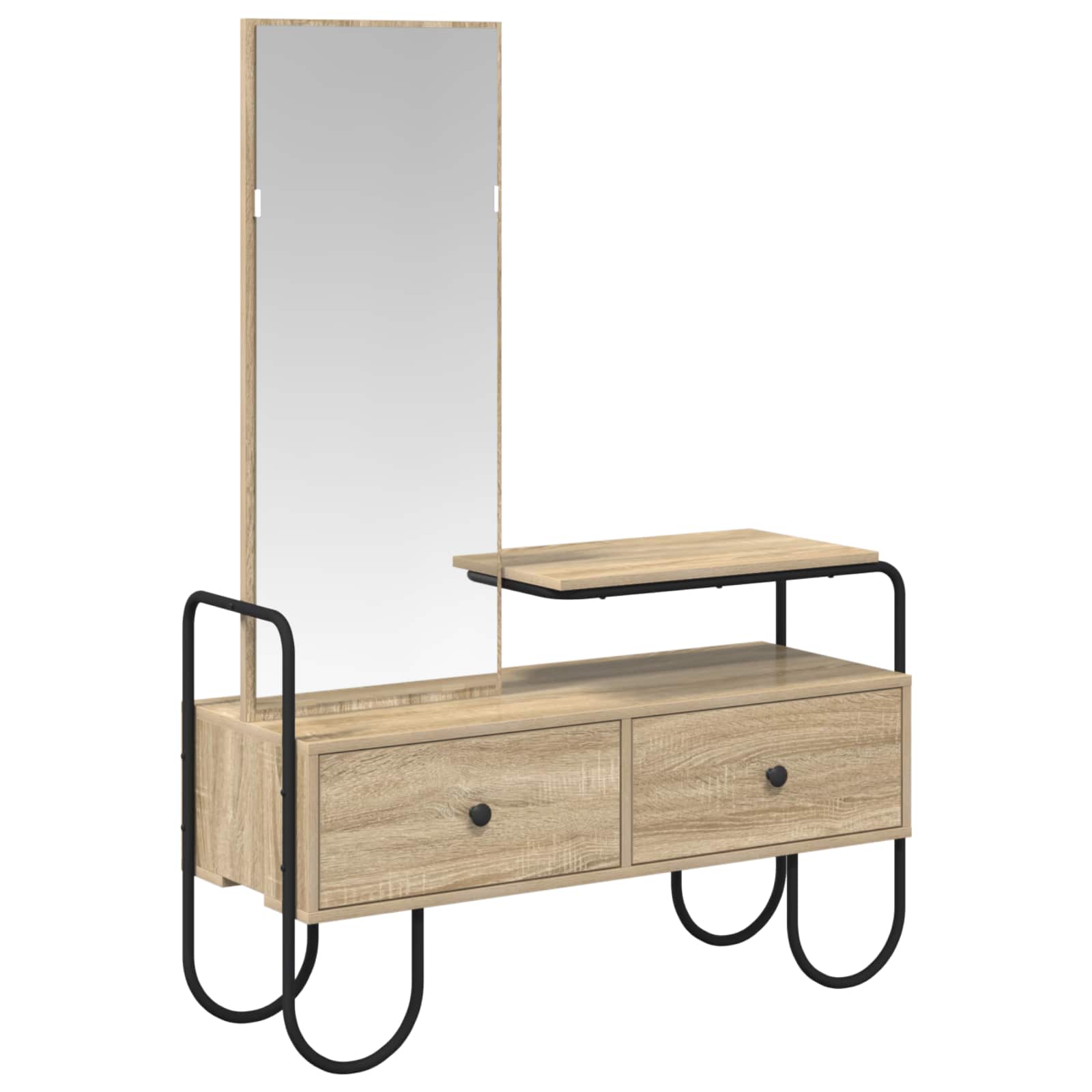 Mesa de vestir com gaveta carvalho sonoma 100 x 36,5 x 136 cm