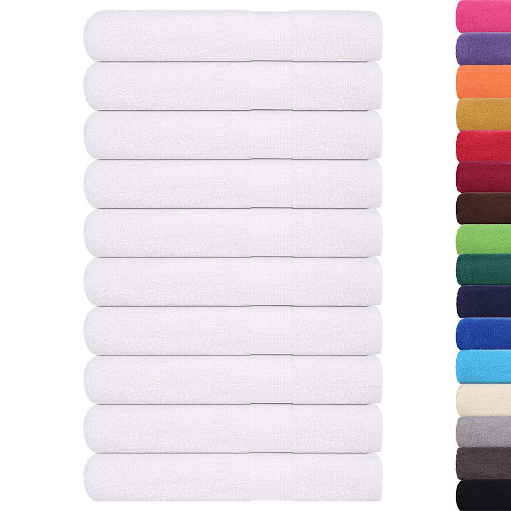 Toalhas frogn 10 pcs 100x200 cm 360 g/m² branco