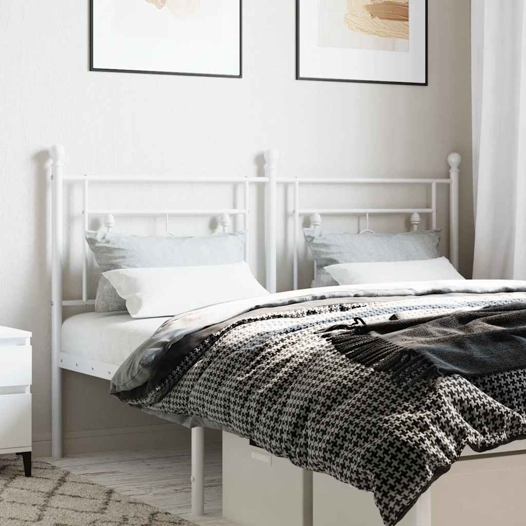 Cabeceira de substituição 160 cm metal branco