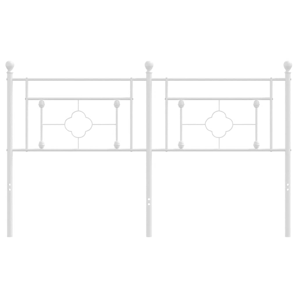 Cabeceira de substituição 160 cm metal branco