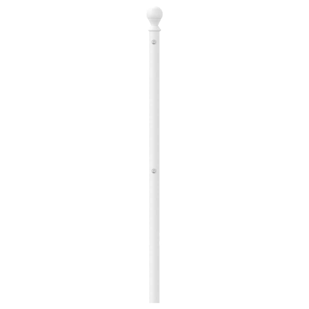 Cabeceira de substituição 160 cm metal branco