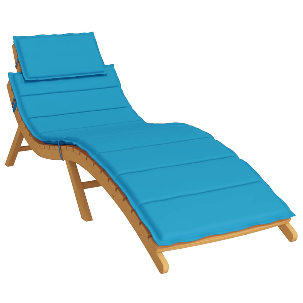 Almofadão p/ espreguiçadeira 186x58x4 cm tecido oxford azul