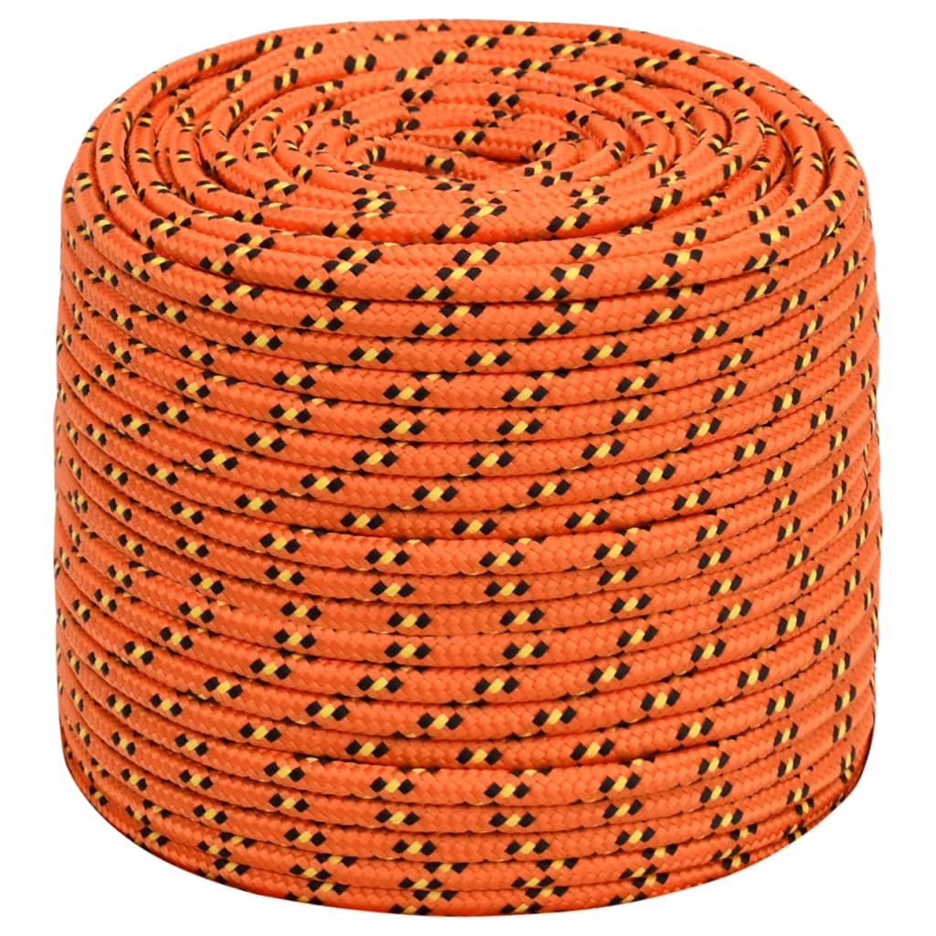 Corda de barco 8 mm 25 m polipropileno laranja
