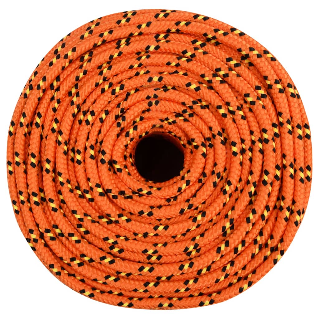 Corda de barco 8 mm 25 m polipropileno laranja