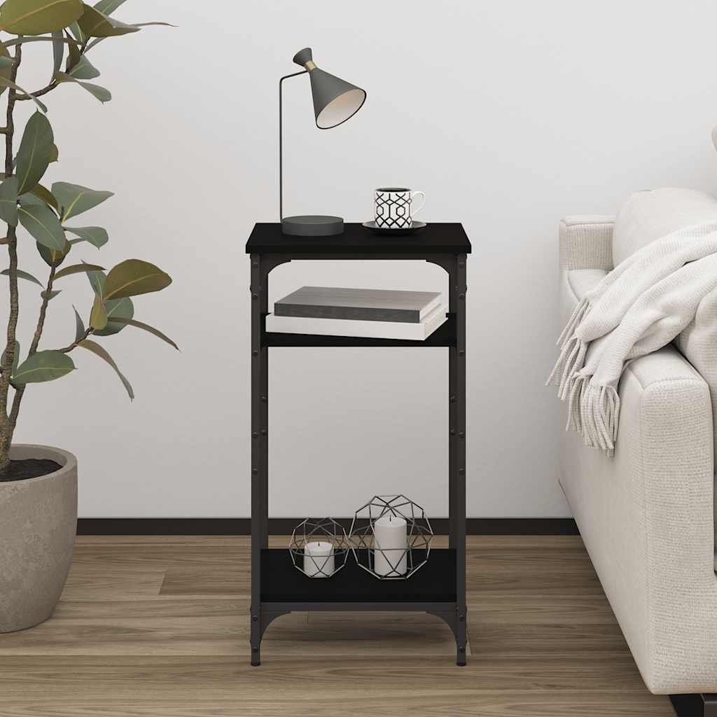 Mesa de apoio 40x30x75 cm derivados de madeira preto