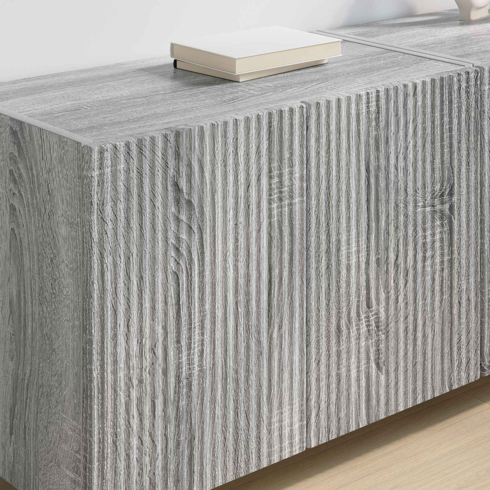 Armário de TV de parede 59,5 x 31 x 40 cm cinza sonoma