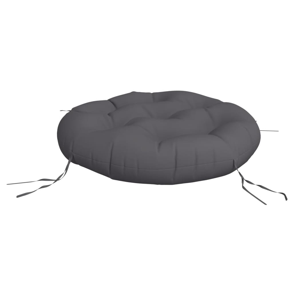 Almofadão redondo ø 60 x11 cm tecido oxford antracite