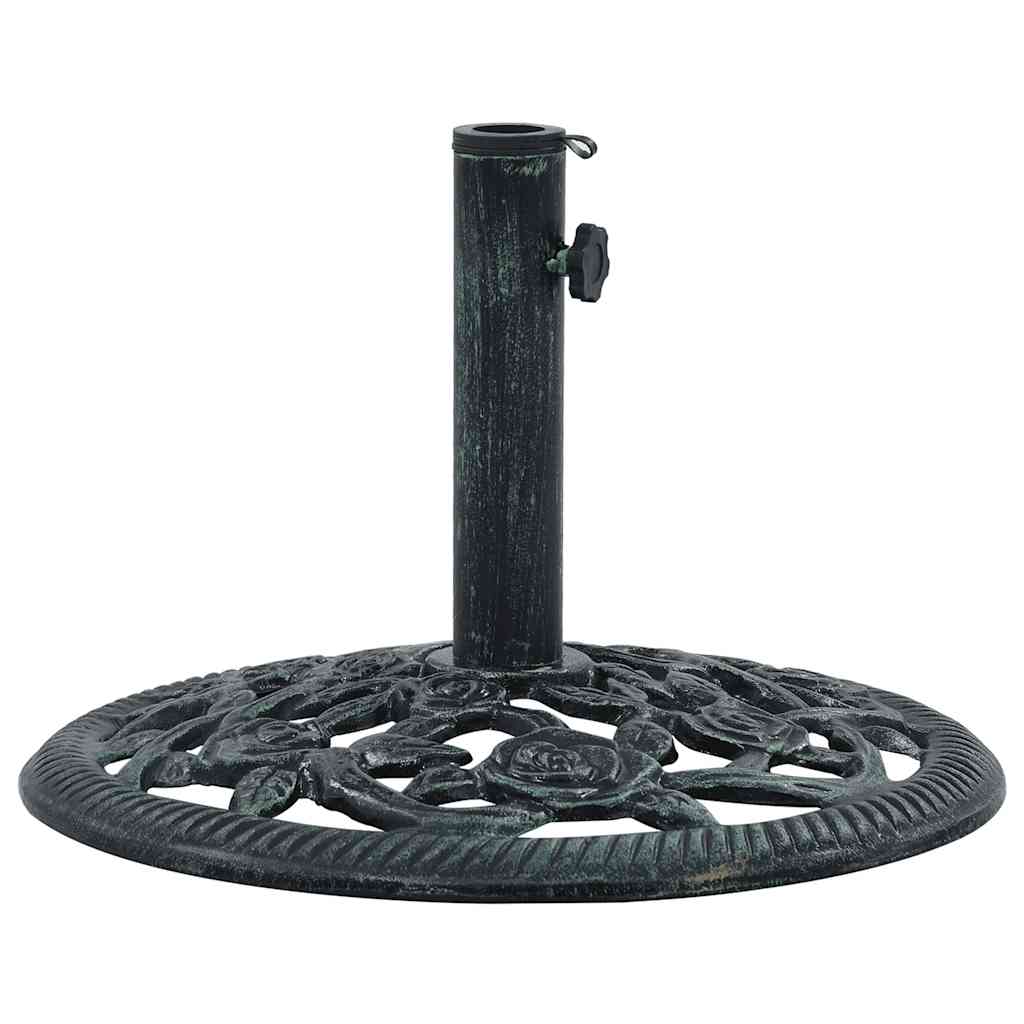 Base para guarda-sol 9 kg 40 cm ferro fundido verde