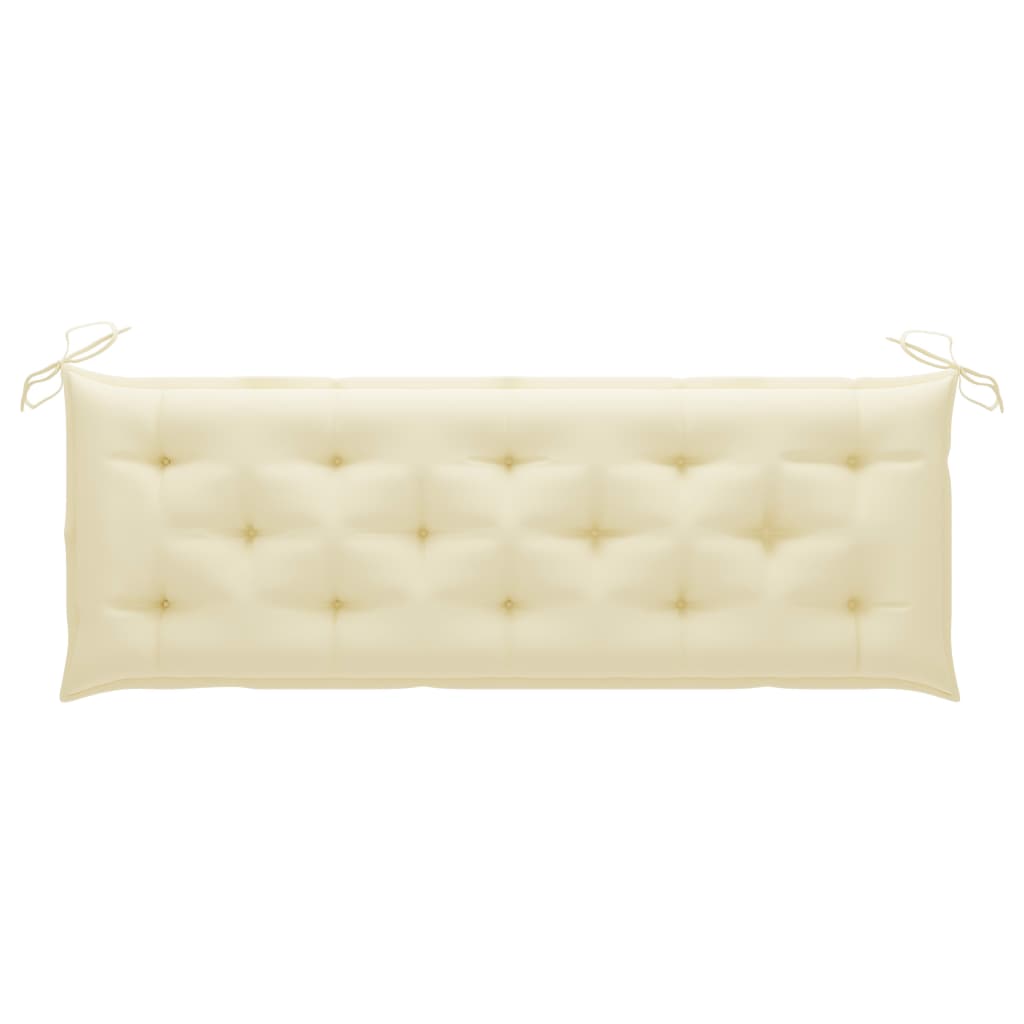 Banco de jardim empilhável c/ almofadão 159 cm teca maciça