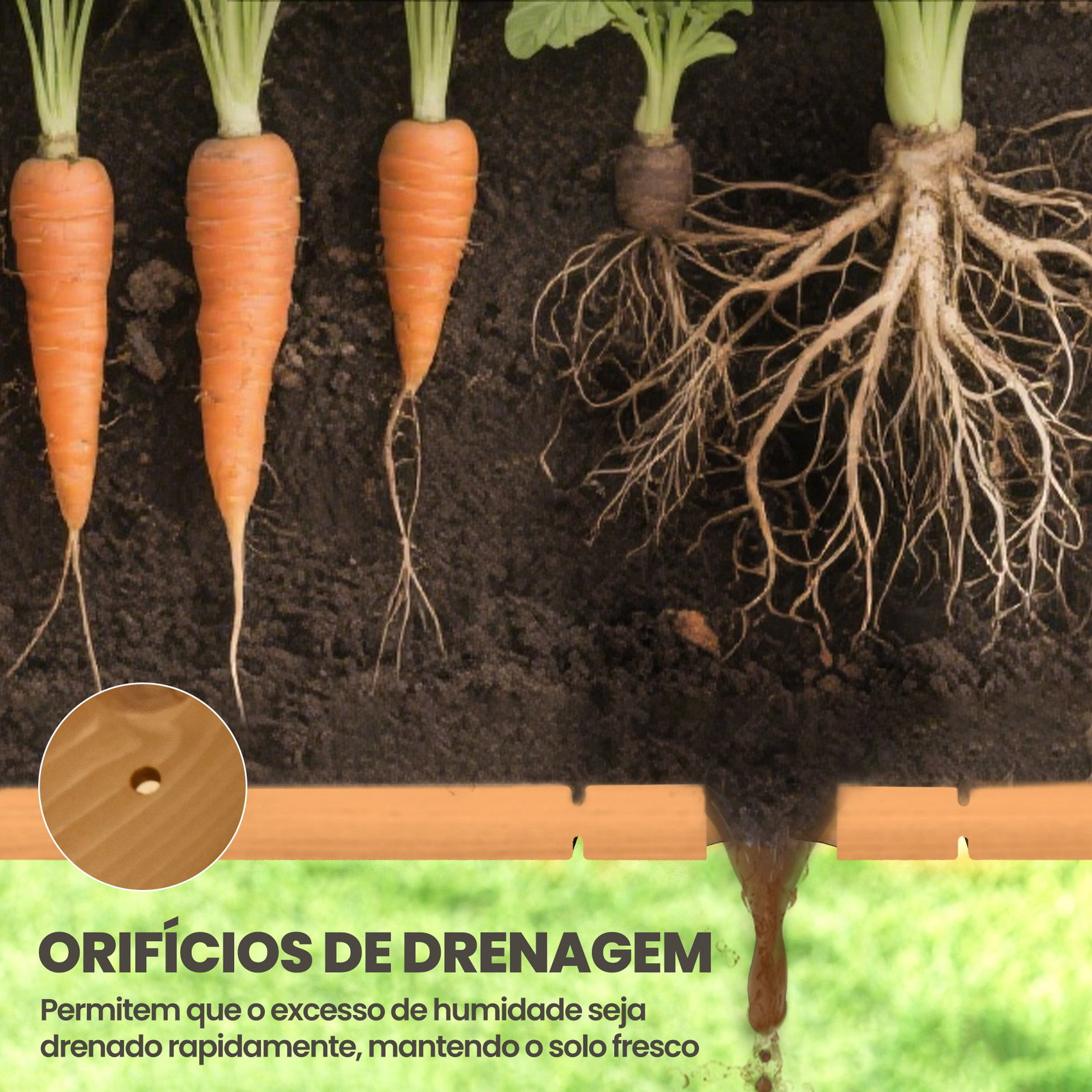 Horta Floreira de Madeira Mesa de Cultivo com Prateleira Inferior Floreira Elevada para Cultivo 110x46x76 cm Madeira