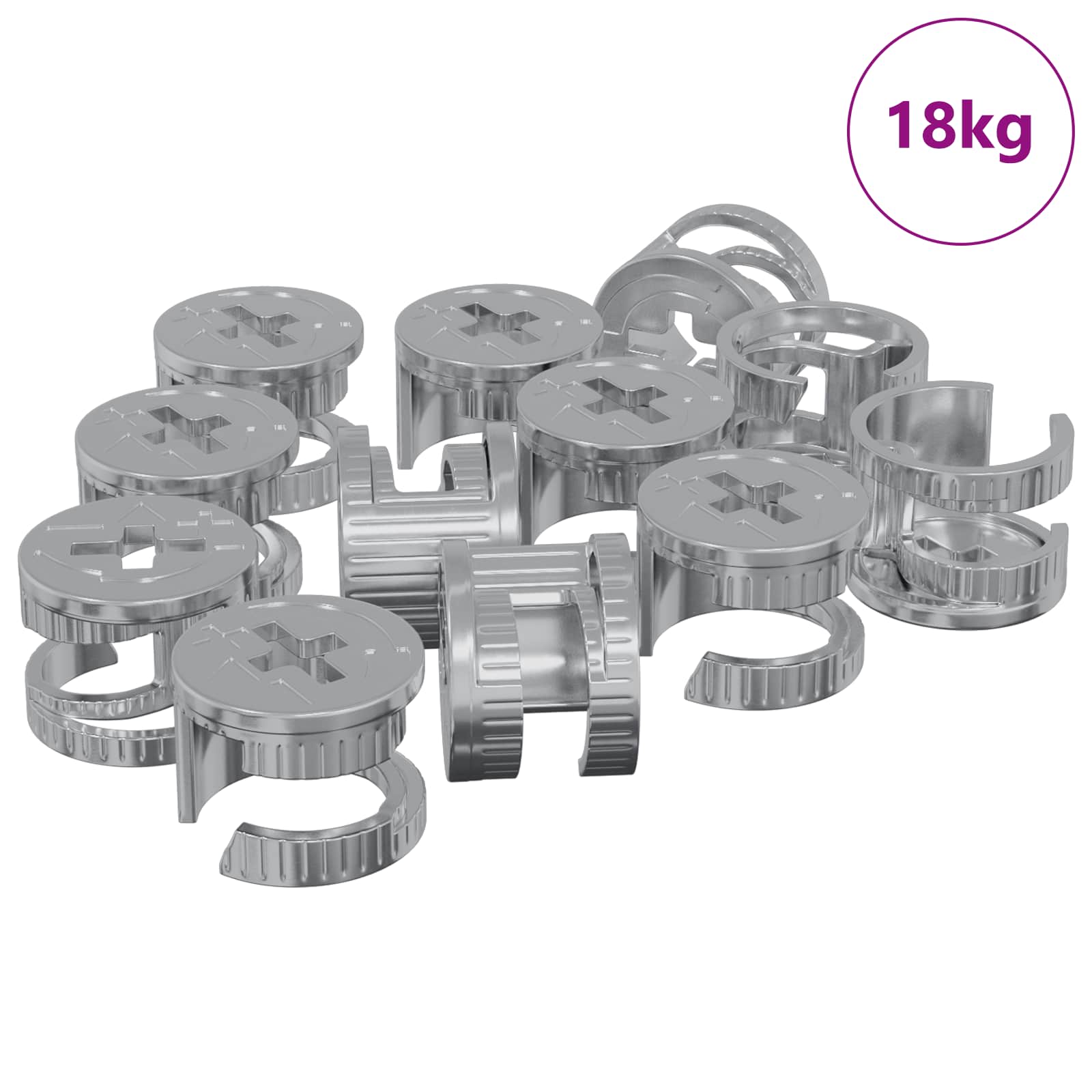 Porcas de fecho cam 4000 unid. prateado metal