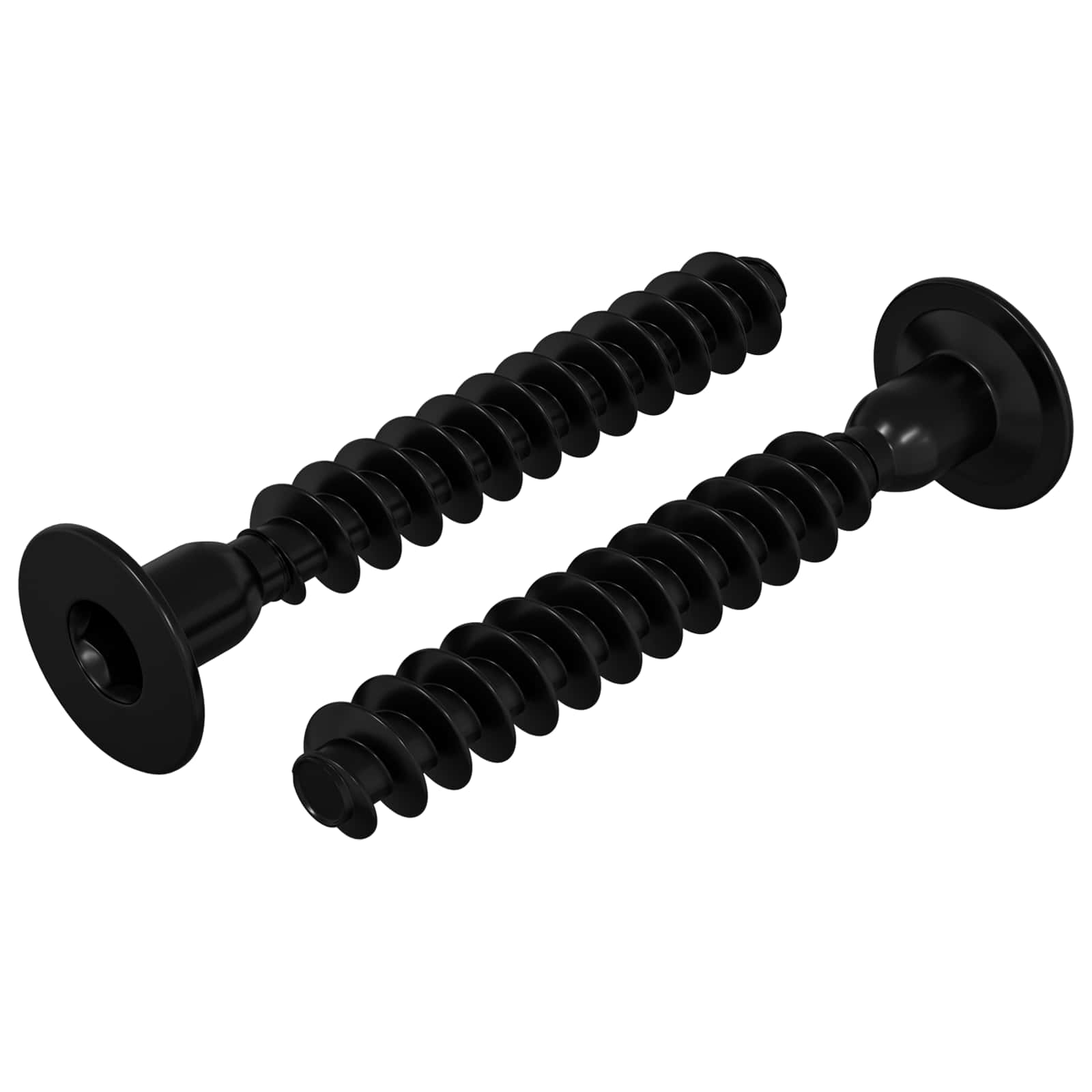 Parafuso de cabeça de tampa socket 2 unid. preto m5 x 40 mm