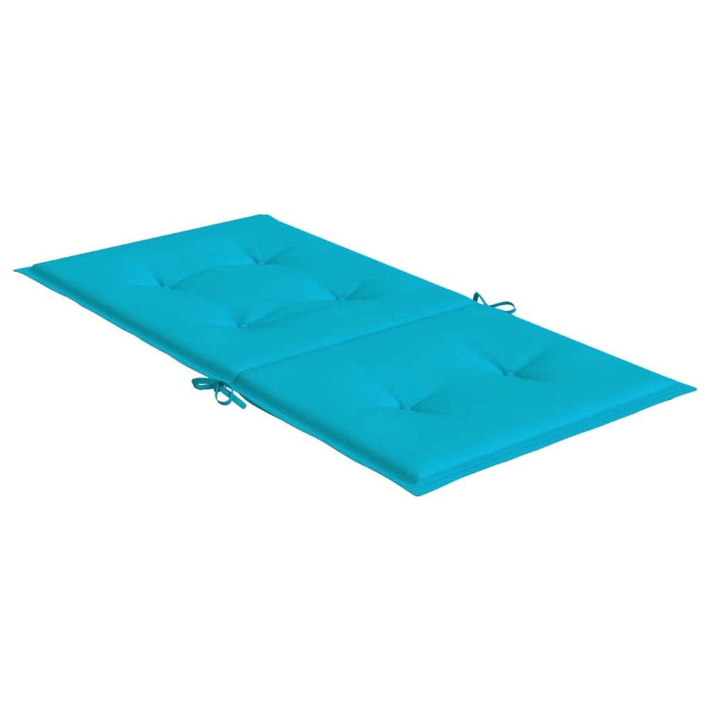 Almofadões p/ cadeira de encosto baixo 2 pcs tecido turquesa